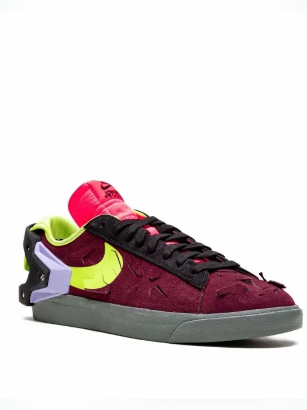 Nike X Acronym Men’s Blazer Low Maroon Sz 7.5 Utilitarian Stylized Streetwear